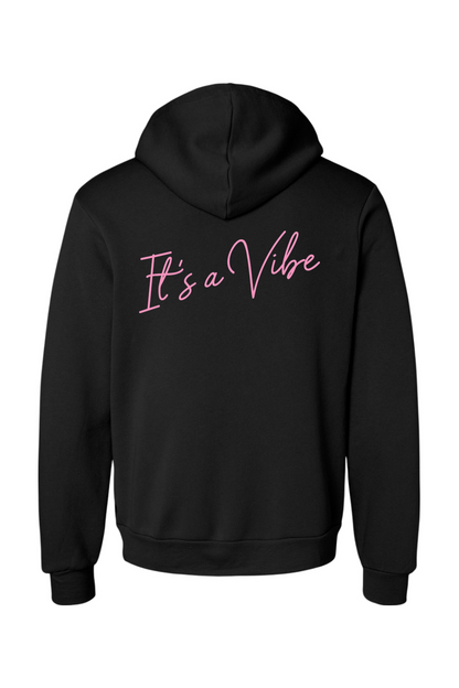 Velvet Vine Pink Logo Sponge Fleece Hoodie - Men's