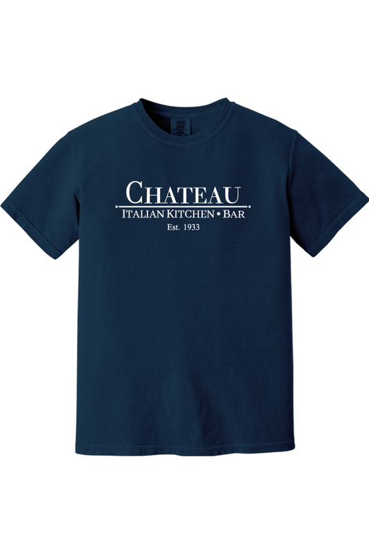 Chateau Italian Kitchen & Bar Large Logo Comfort Colors T-Shirt - Mens Adult