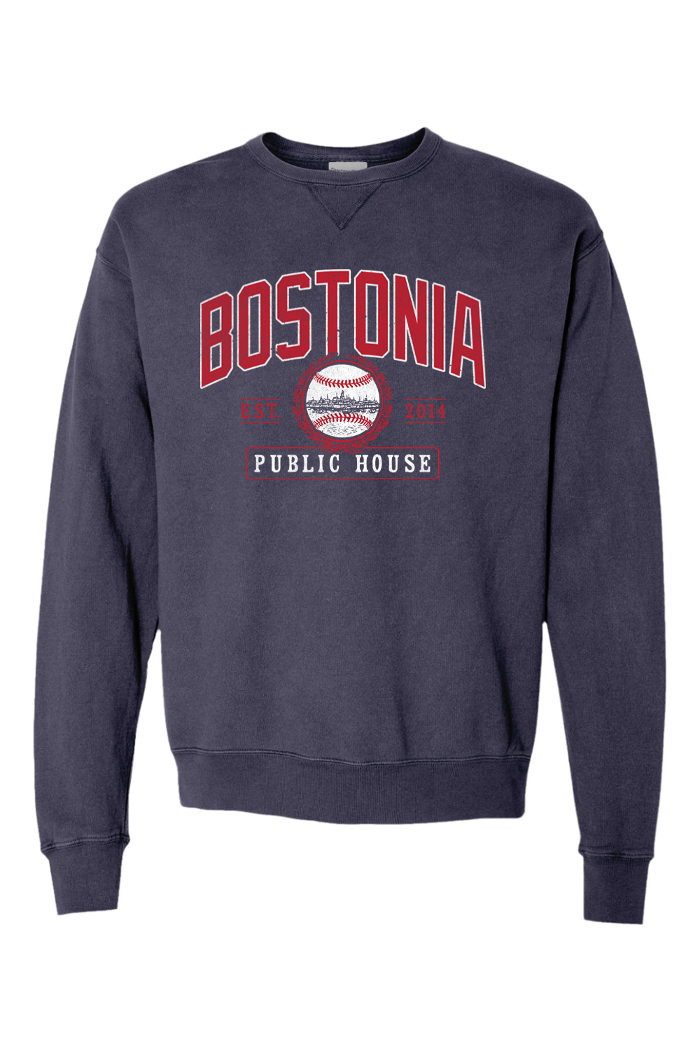 Bostonia Public House Baseball Garment-Dyed Hoodie - Men's