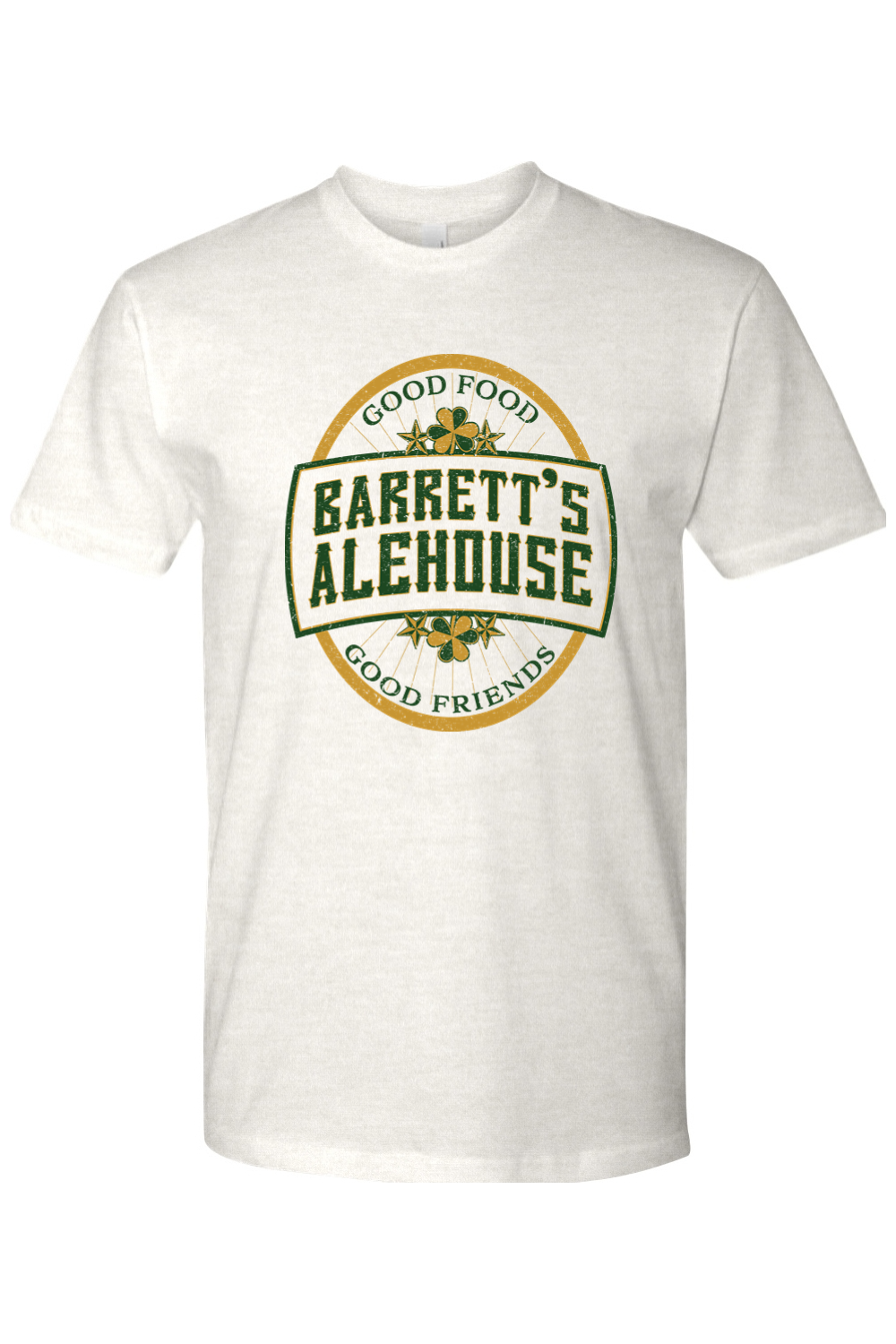 Barrett's Alehouse Throwback Logo with Clover