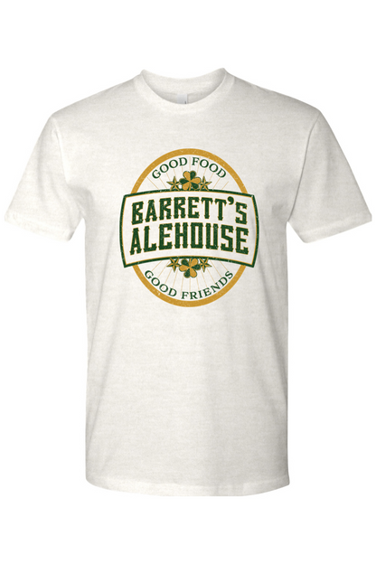 Barrett's Alehouse Throwback Logo with Clover