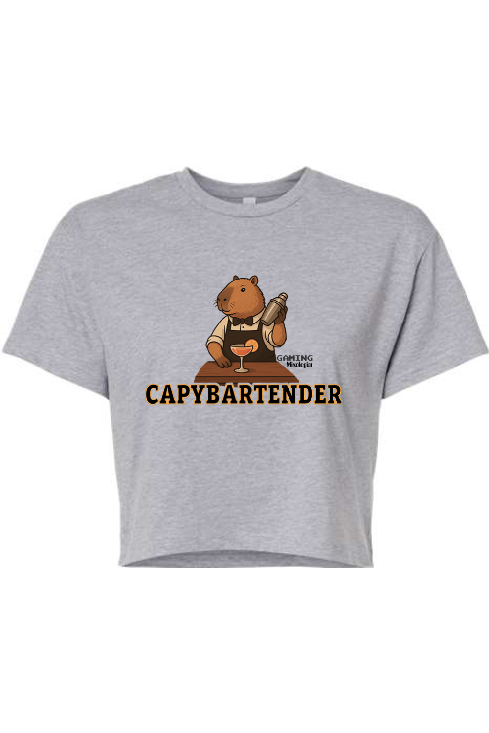 Gaming Mixologist Capybartender Women's Crop Top