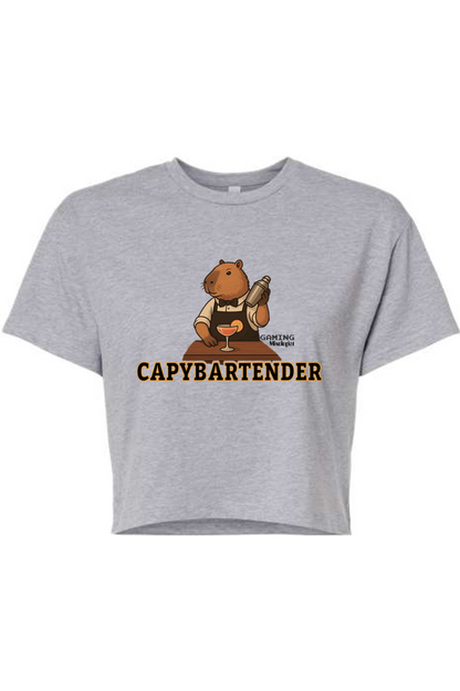Gaming Mixologist Capybartender Women's Crop Top