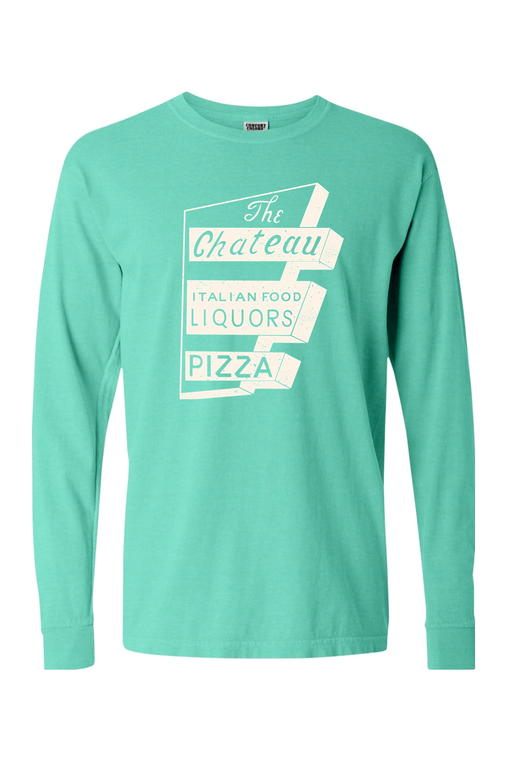 Chateau Throwback Sign Comfort Colors *Spring Colors* Long Sleeve T-Shirt - Unisex