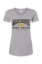 Warehouse Kitchen + Sports Bar Boston Black & Gold Cotton Blend T-Shirt - Women's