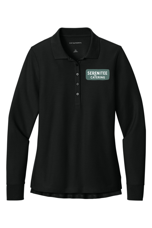 Serenitee Catering Long Sleeve Polo - Women's