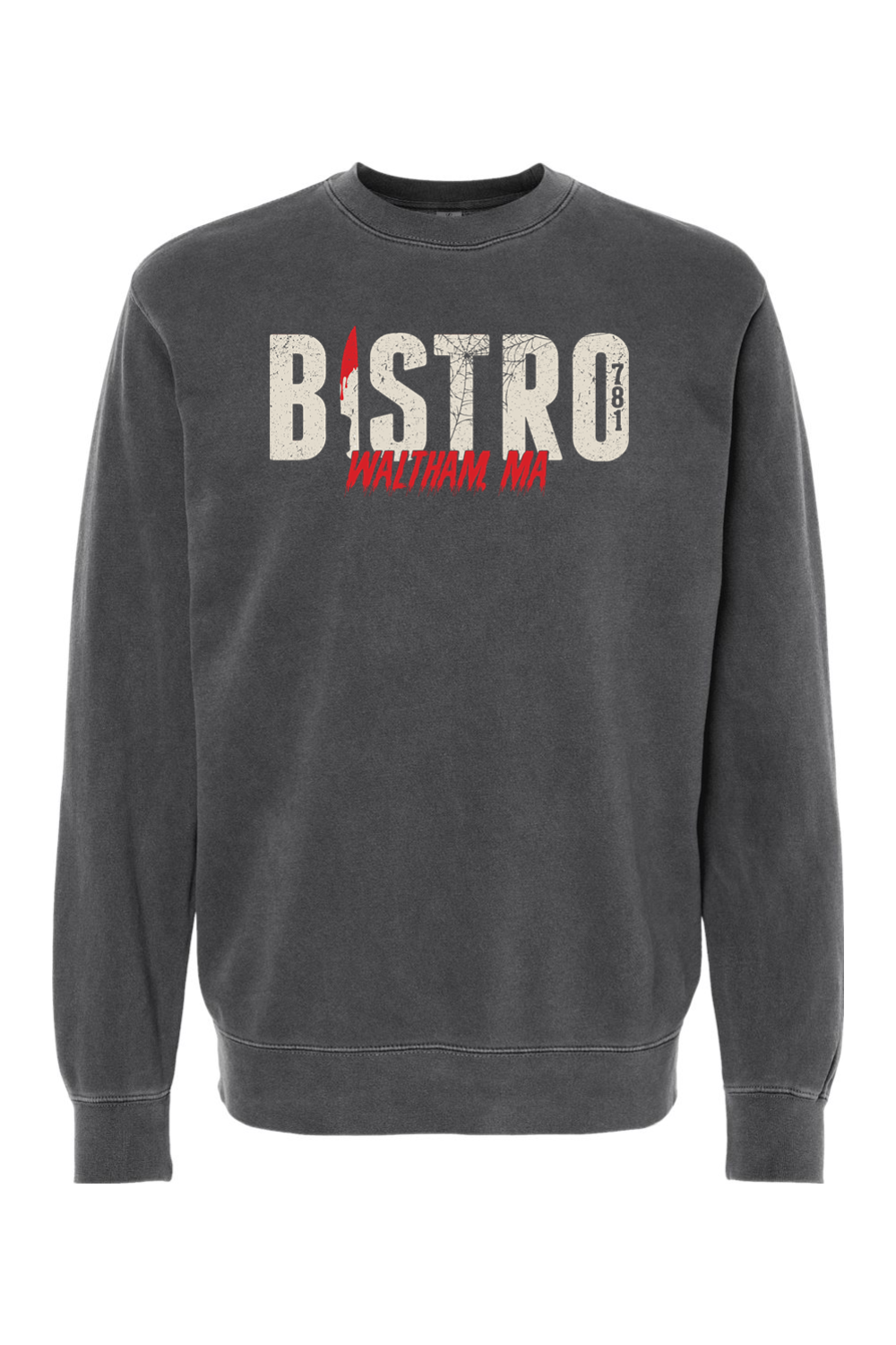 Bistro 781 Slasher Pigment-Dyed Crewneck Sweatshirt - Unisex
