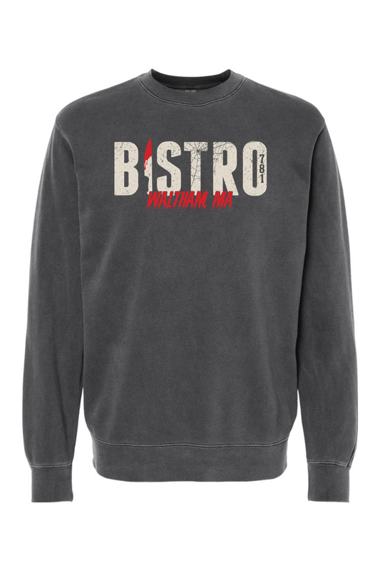 Bistro 781 Slasher Pigment-Dyed Crewneck Sweatshirt - Unisex