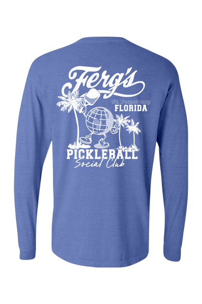 Ferg's Pickleball Social Club Comfort Colors Long Sleeve T-Shirt - Unisex
