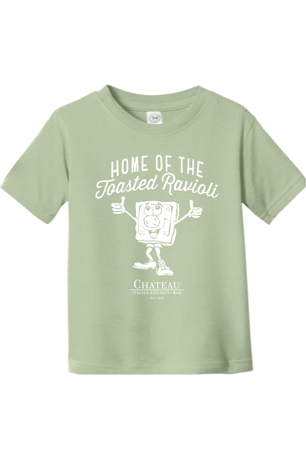Chateau Home of the Toasted Ravioli Cotton *Spring Colors* T-Shirt - Toddler