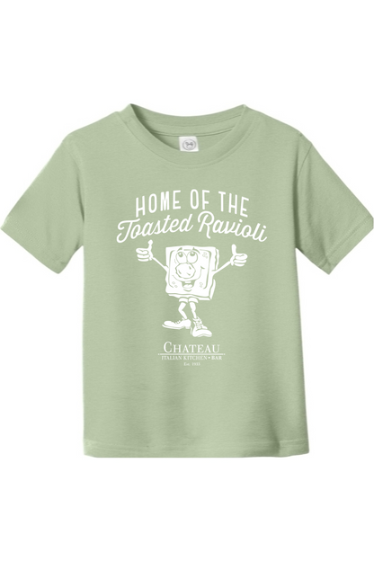 Chateau Home of the Toasted Ravioli Cotton *Spring Colors* T-Shirt - Toddler