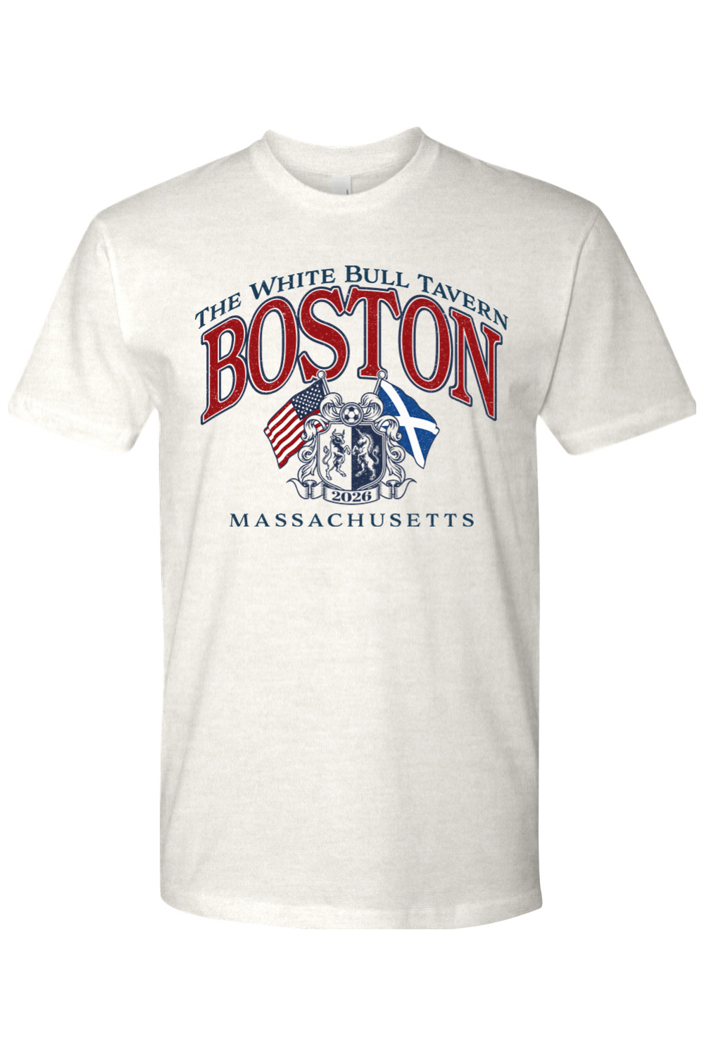 White Bull Scottish Crest Cotton T-Shirt - Men's