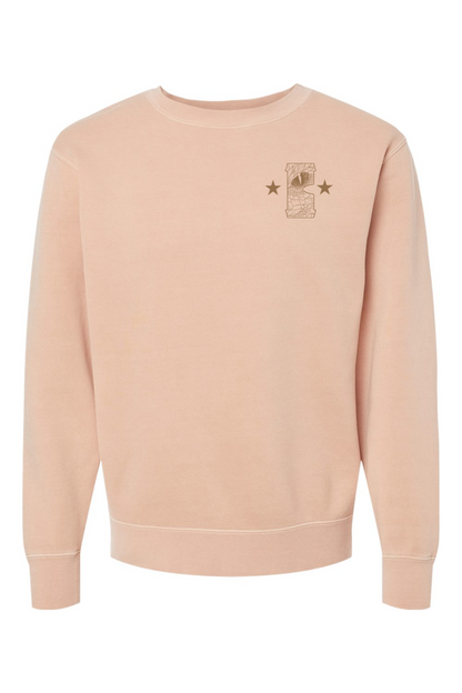 Barrett's Alehouse Dragon's Blood Pigment-Dyed Crewneck Sweatshirt - Unisex