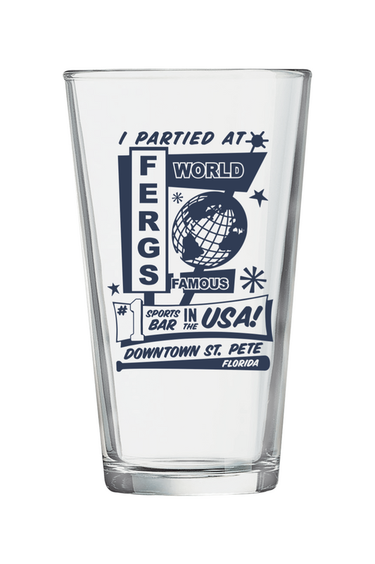I Partied at Ferg's 16 oz. Pint Glass