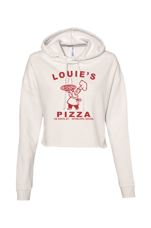 Louie's Pizza Cropped Hoodie - Women's