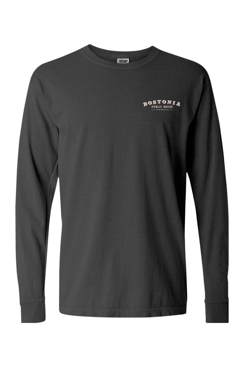 Bostonia Map Comfort Colors Long Sleeve T-Shirt - Men's