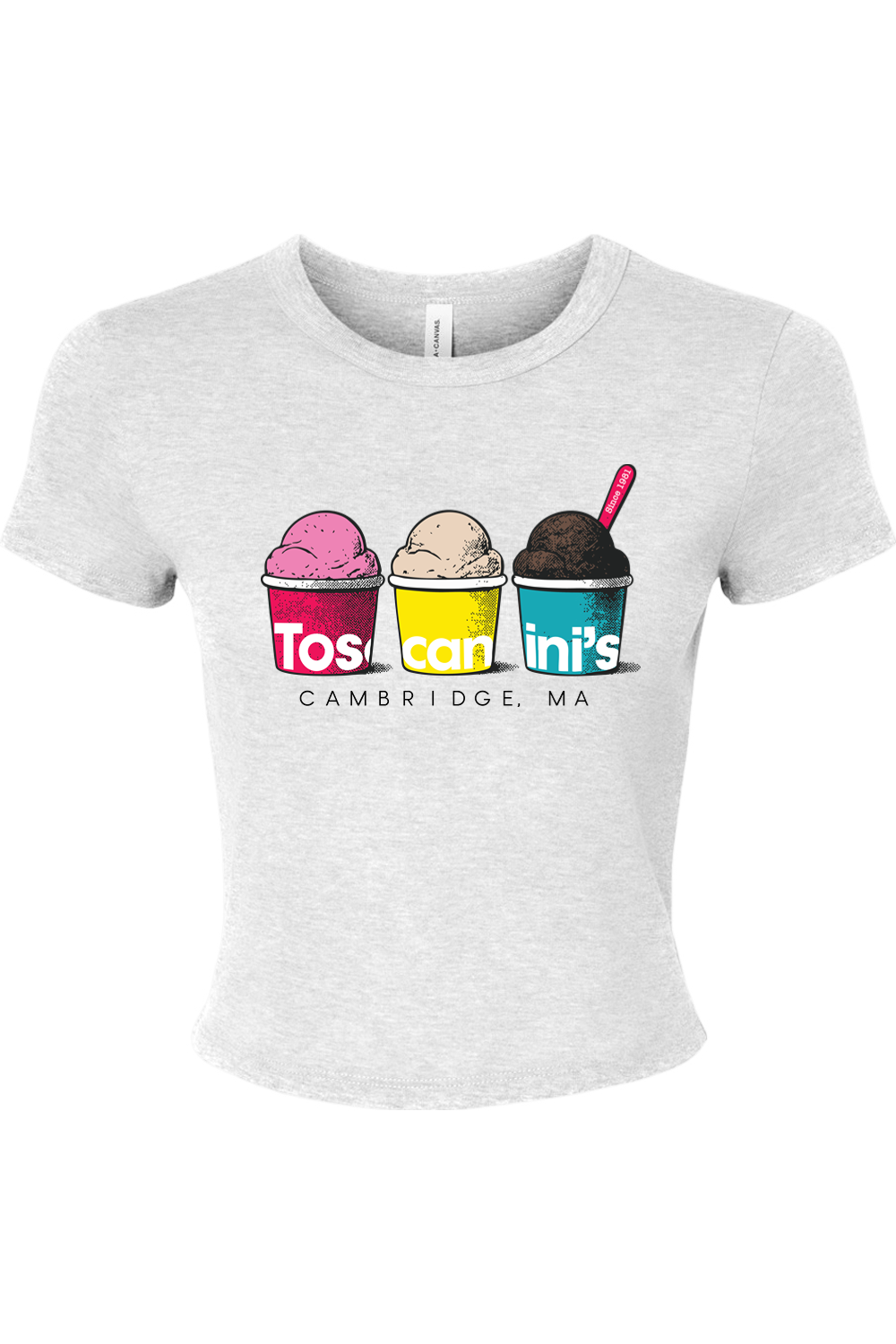 Toscanini's Cups Micro Rib Baby Tee - Women's