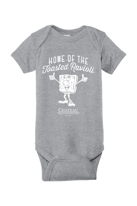 Chateau Home of the Toasted Ravioli Cotton *Spring Colors* Onesie - Infant