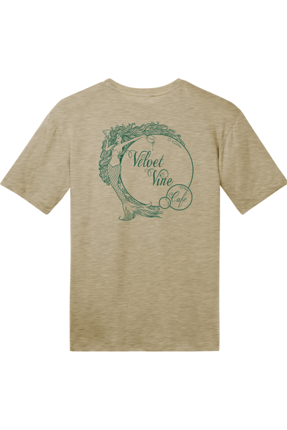 Velvet Vine Green Logo with Front & Back Cotton T-Shirt - Unisex