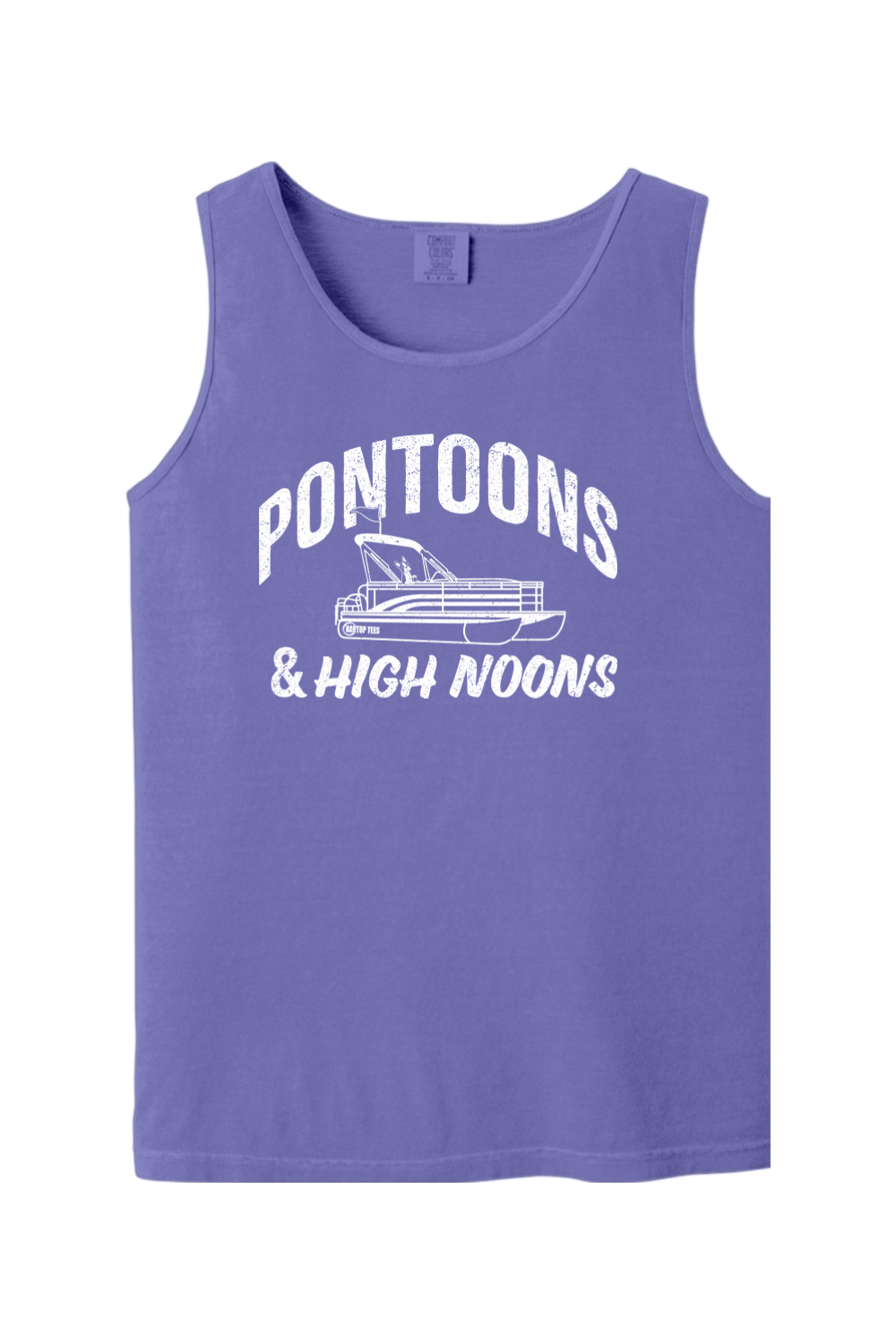 Pontoon Time Comfort Colors Tank Top - Men's