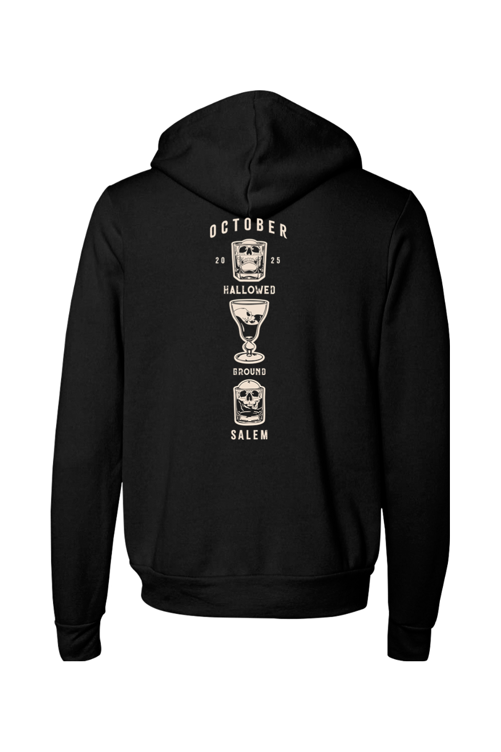 Hallowed Ground Skull October 2025 Sponge Fleece Full-Zip Hoodie - Unisex