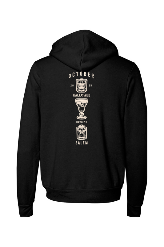 Hallowed Ground Skull October 2025 Sponge Fleece Full-Zip Hoodie - Unisex