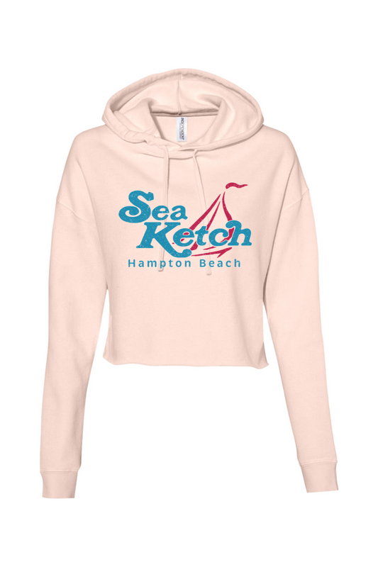 Sea Ketch Full Sail Women’s Lightweight Cropped Hooded Sweatshirt