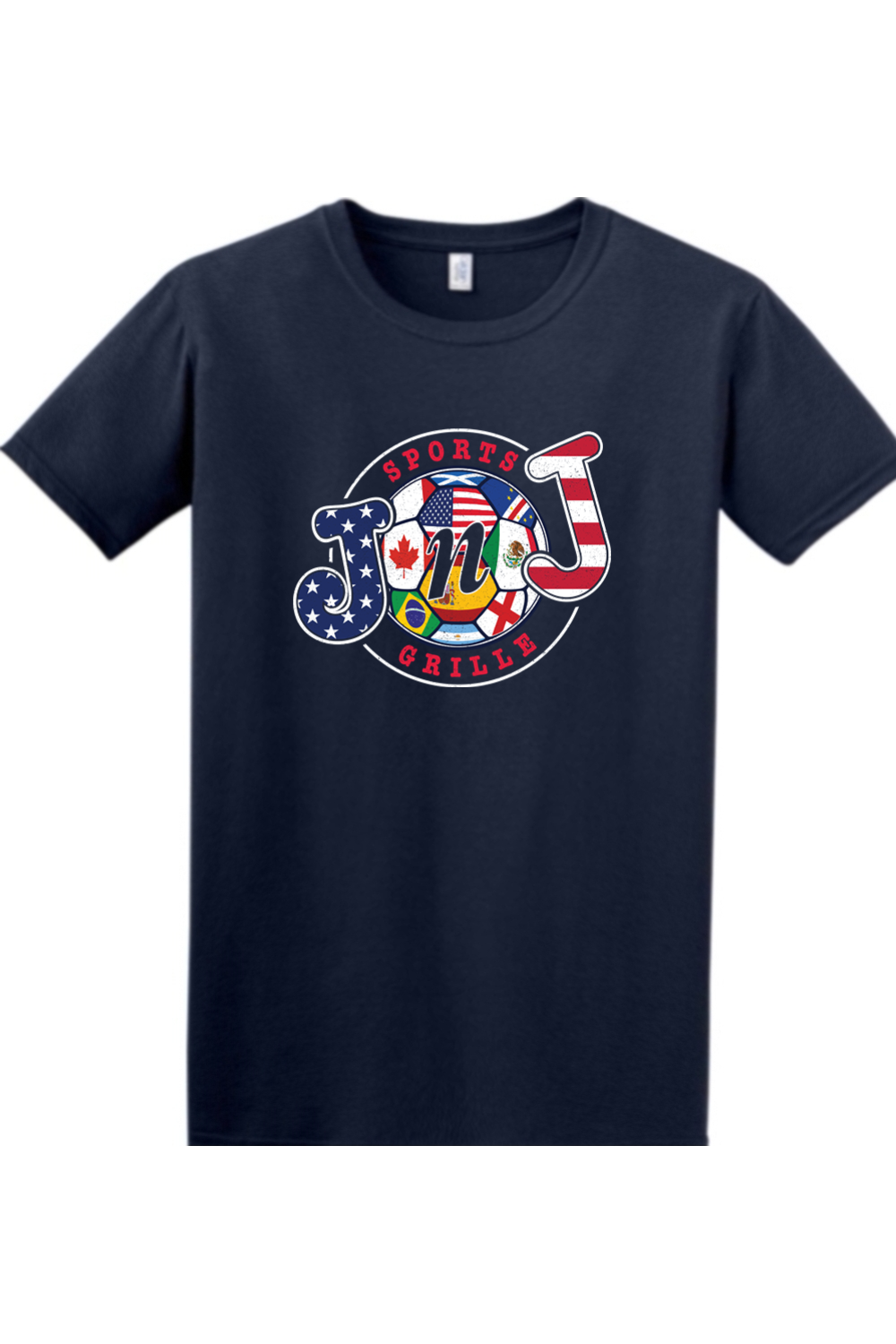 Jake n JOES World Soccer Cotton T-Shirt - Men's