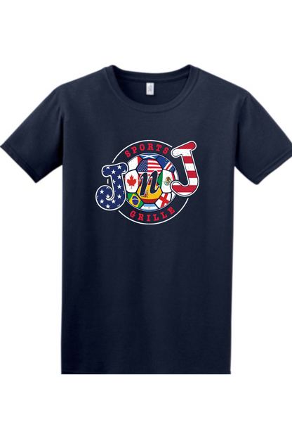 Jake n JOES World Soccer Cotton T-Shirt - Men's