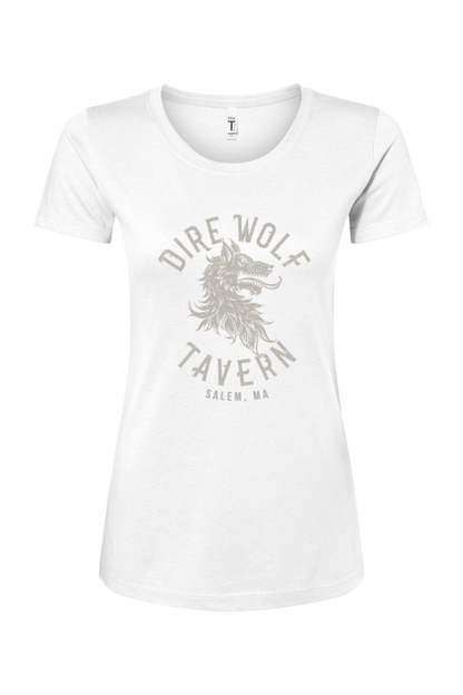 Dire Wolf Tavern Logo Women's Cotton Blend T-Shirt