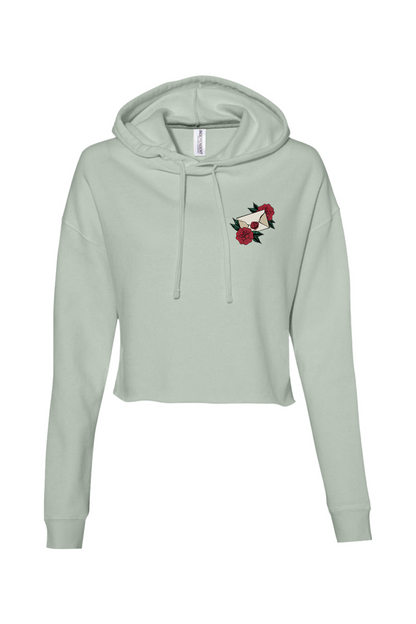Barrett's Rose Letter Cropped Hoodie - Women's