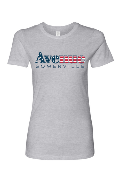 Avenue Kitchen + Bar American Flag Cotton T-Shirt - Women's