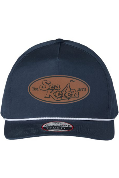 Sea Ketch Leather Patch Rope Hat