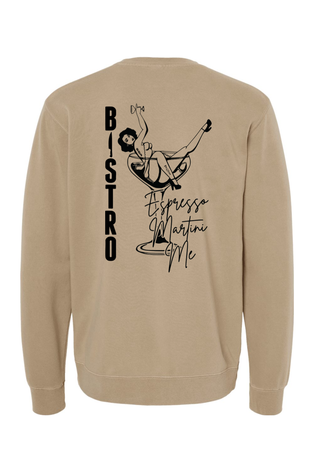 Bistro 603 Espresso Martini Pigment-Dyed Crewneck Sweatshirt - Men's