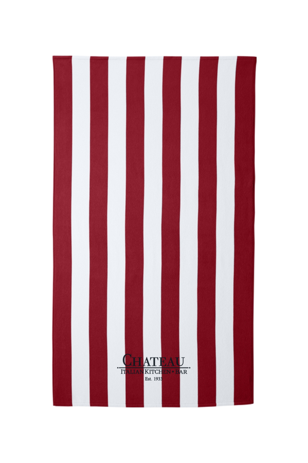 Chateau Italian Kitchen + Bar Cabana Stripe Beach Towel