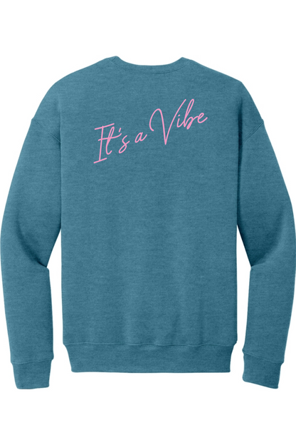 Velvet Vine Pink Logo Sponge Fleece Crewneck Sweatshirt - Men's