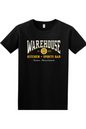 Warehouse Kitchen + Sports Bar Boston Black & Gold Cotton T-Shirt - Unisex