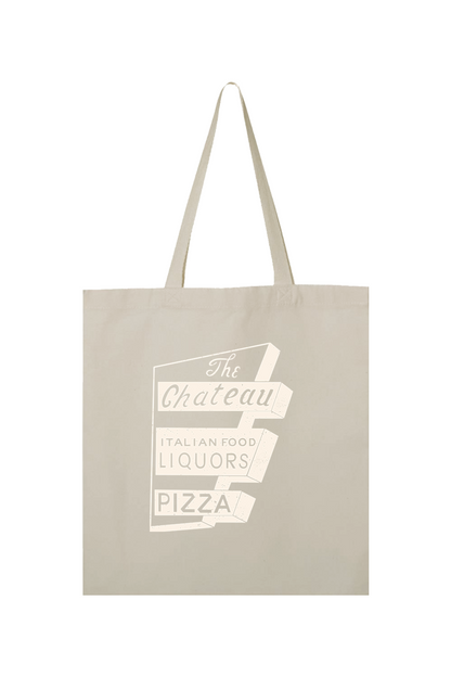 Chateau Throwback Sign Cotton Canvas Tote
