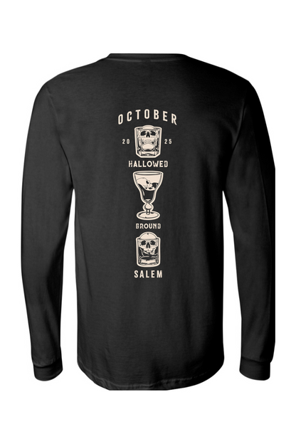 Hallowed Ground Skull October 2025 100% Cotton Long Sleeve T-Shirt - Unisex