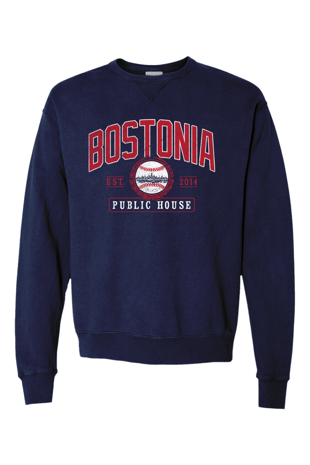 Bostonia Public House Baseball Garment-Dyed Hoodie - Men's