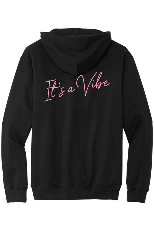 Velvet Vine Pink Logo Sponge Fleece Hoodie - Men's