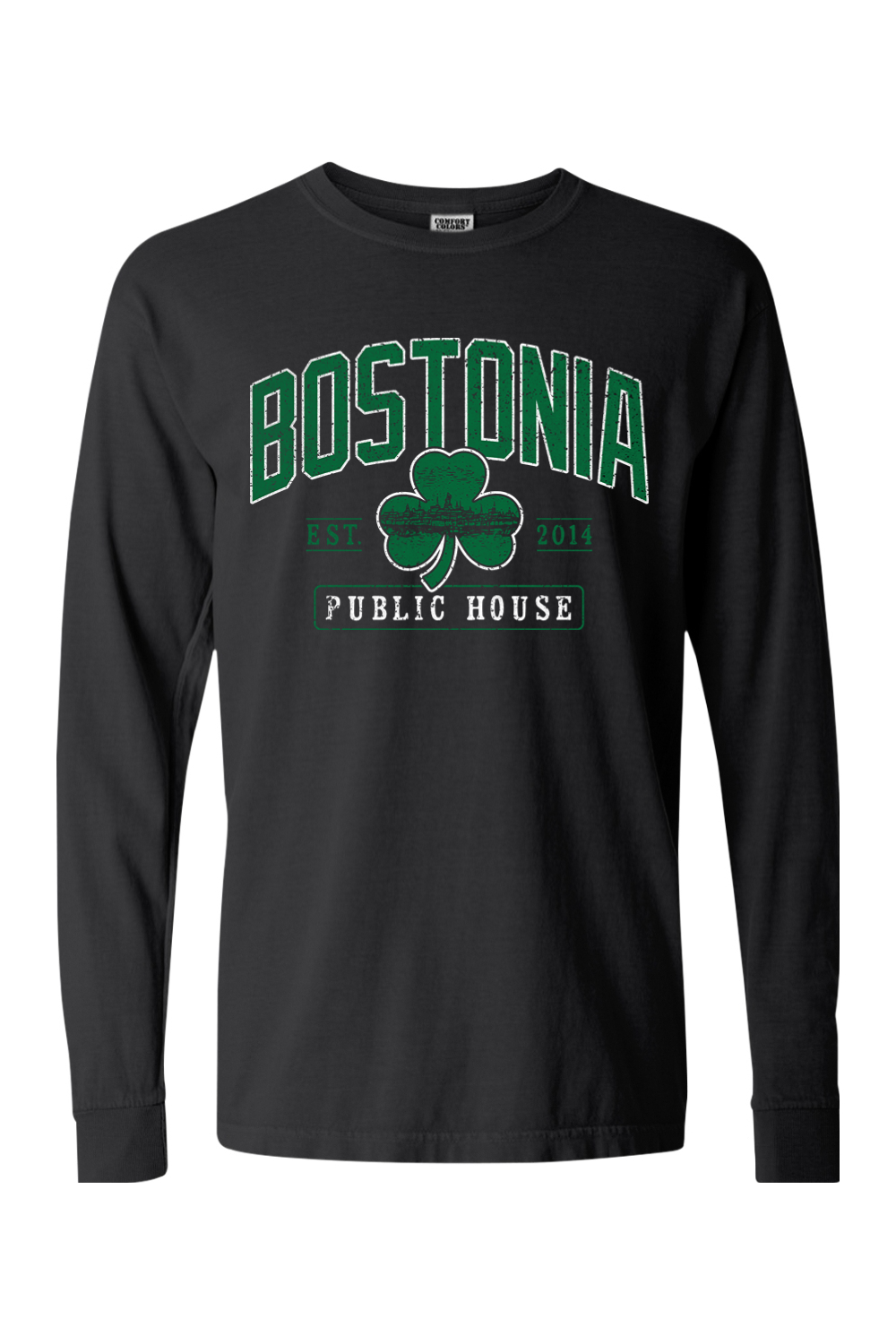 Bostonia Clover Comfort Colors Long Sleeve T-Shirt - Men's