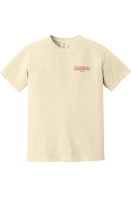 Chateau Italian Kitchen & Bar Small Logo Comfort Colors T-Shirt - Unisex Adult