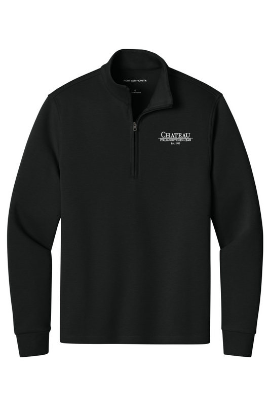 Chateau Embroidered Logo Double Pique 1/4-Zip