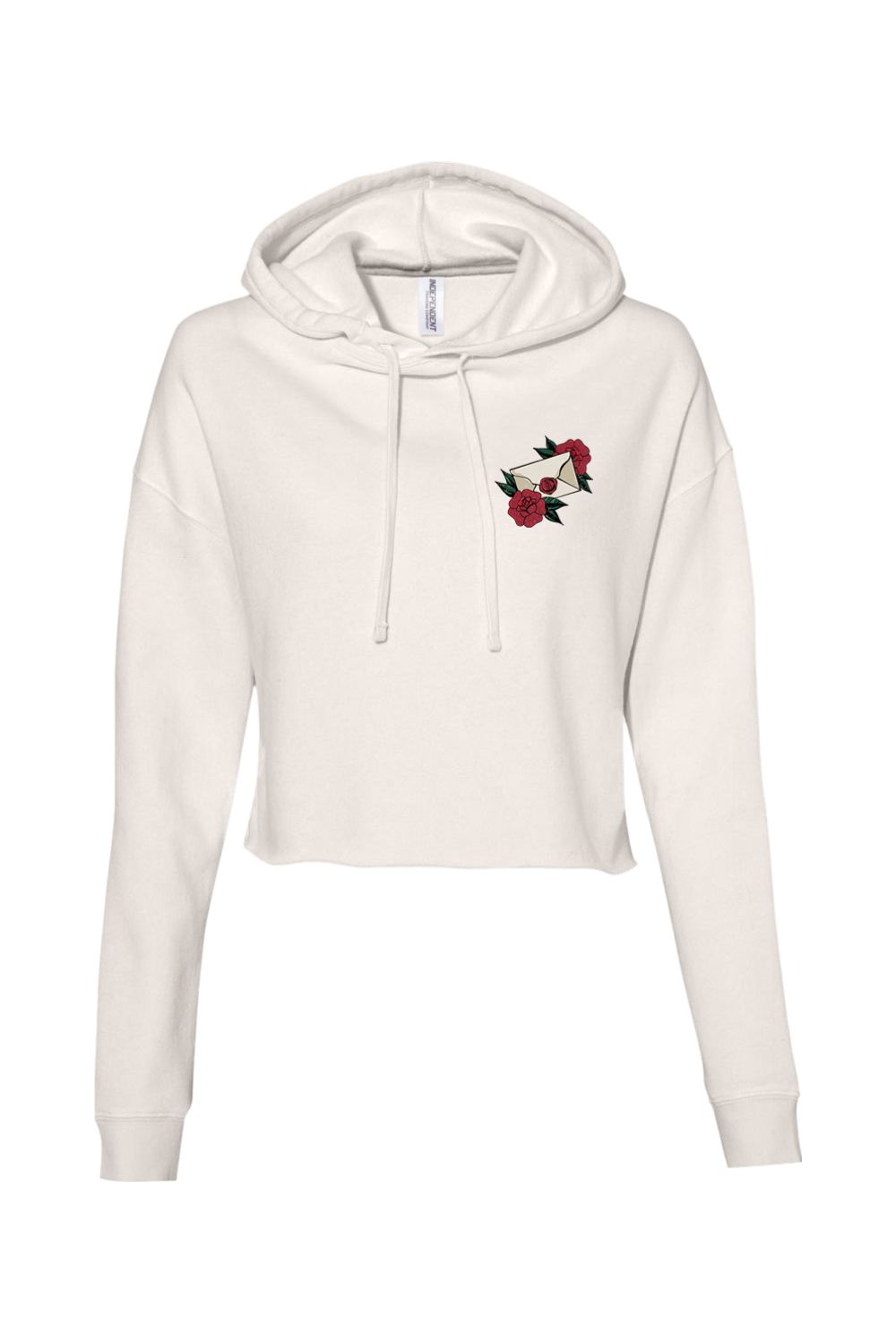 Barrett's Rose Letter Cropped Hoodie - Women's