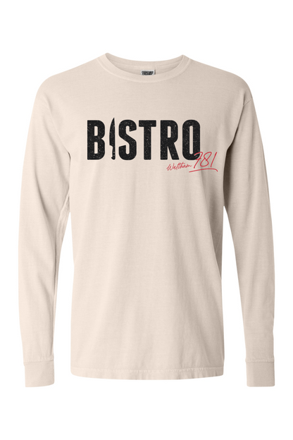 Bistro 781 Script Comfort Colors Long Sleeve T-Shirt - Men's