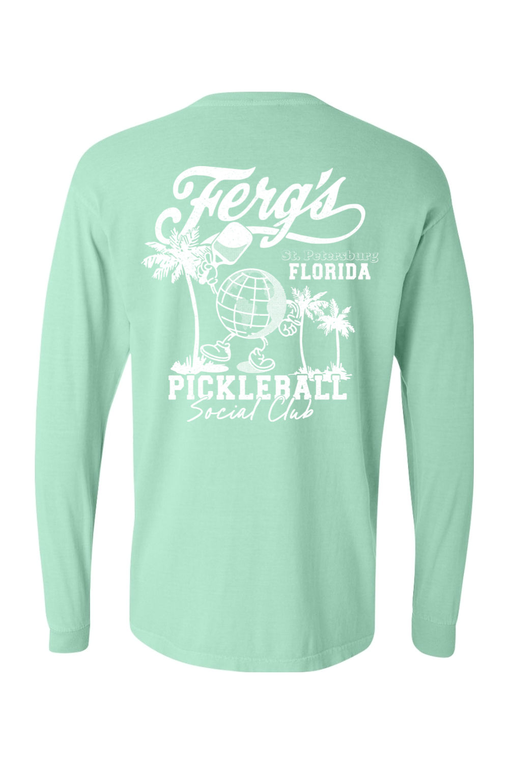 Ferg's Pickleball Social Club Comfort Colors Long Sleeve T-Shirt - Unisex