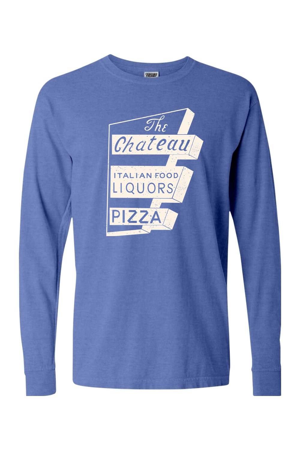 Chateau Throwback Sign Comfort Colors *Spring Colors* Long Sleeve T-Shirt - Unisex