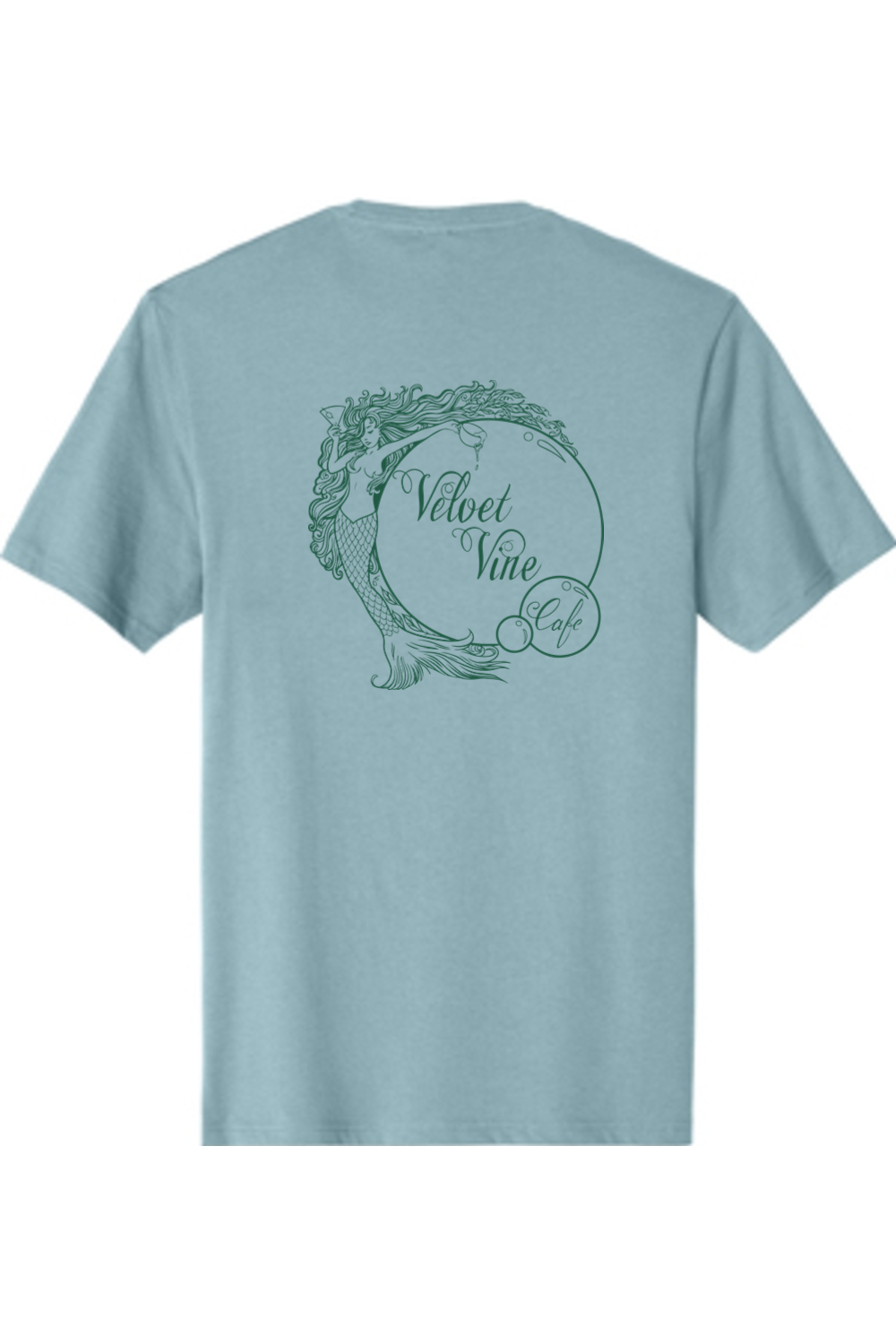 Velvet Vine Green Logo with Front & Back Cotton T-Shirt - Unisex