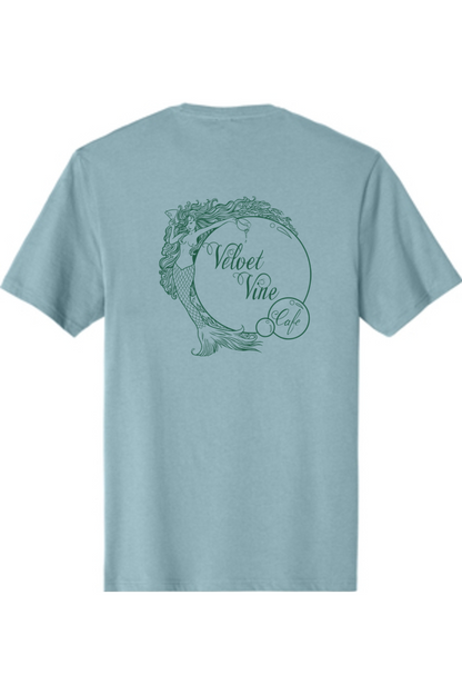 Velvet Vine Green Logo with Front & Back Cotton T-Shirt - Unisex